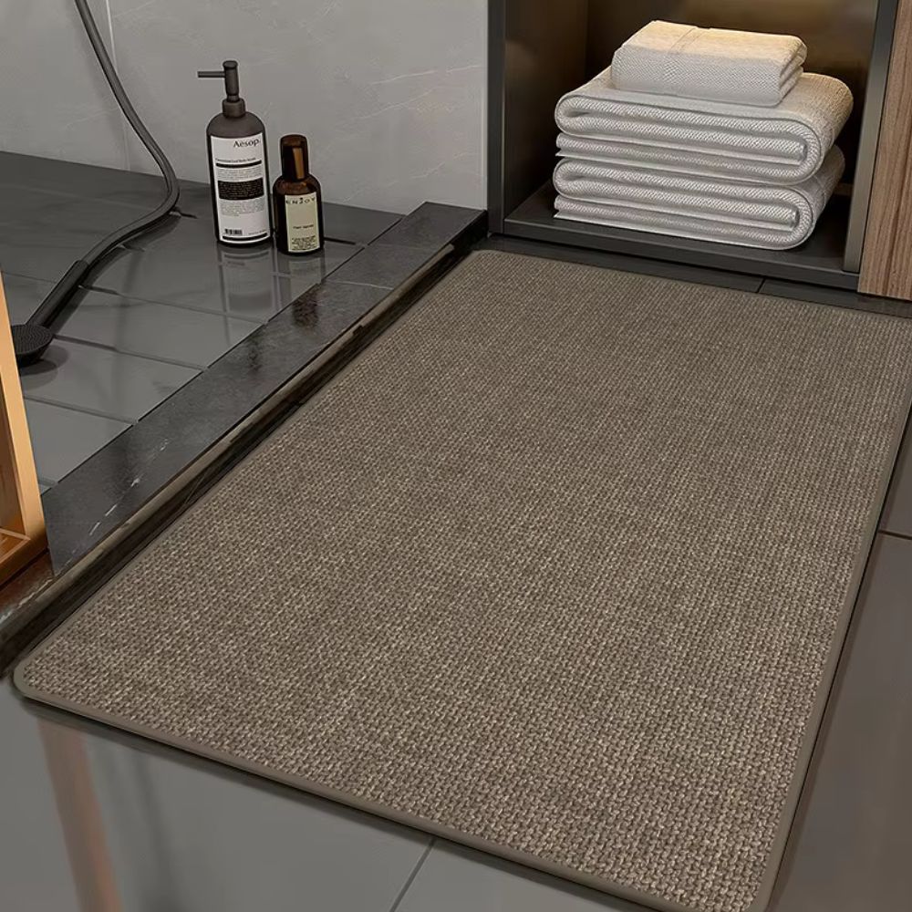 Non-Slip Braided Bath Mat with Soft Plush Feel