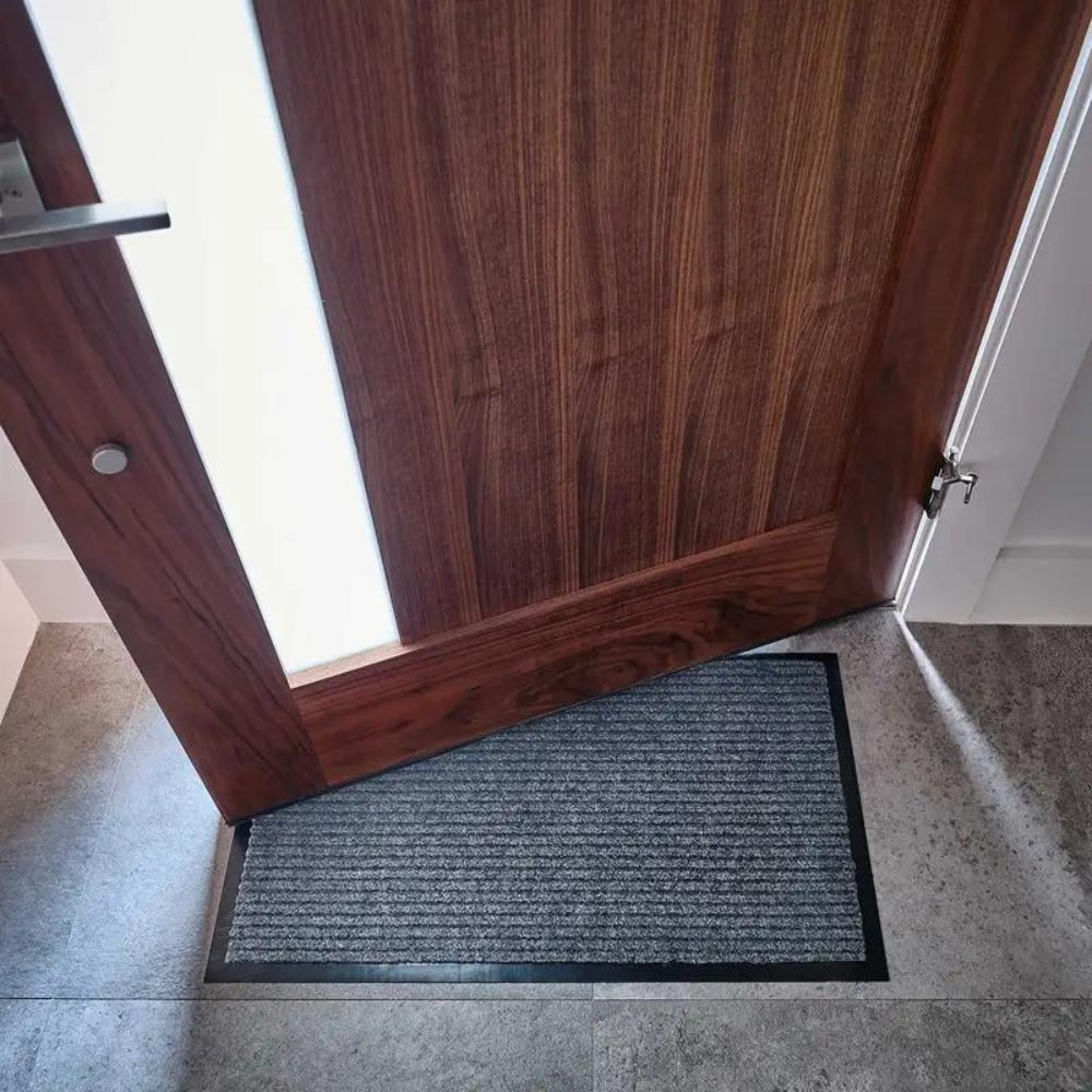 Durable Striped Non-Slip Door Mat