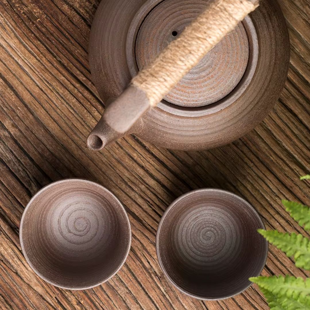 Ceramic Teapot with Warmer for Cozy Tea Moments