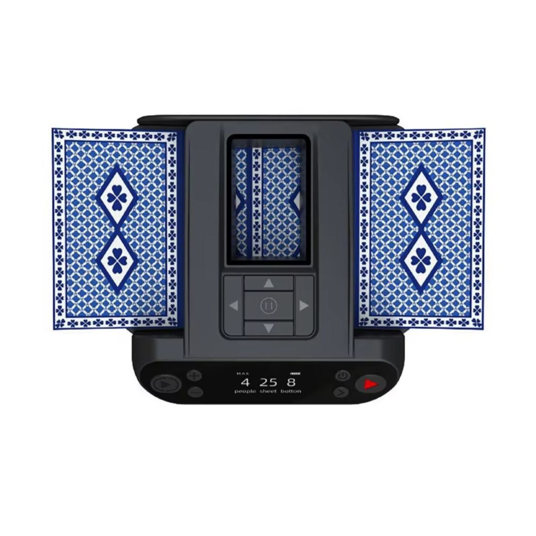 Automatic Card Shuffling and Dealing Machine for Up to 12 Players