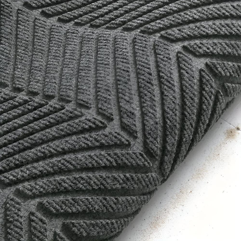 Chevron Textured Non-Slip Door Mat