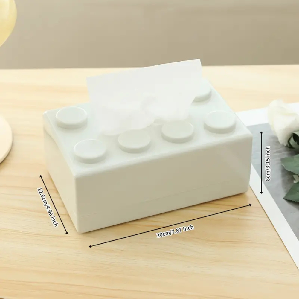 Building Blocks Tissue Holder - Colorful ABS Design