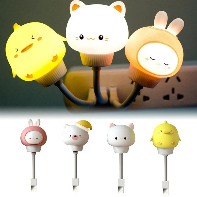 Cute Animal Night Light with Remote Control