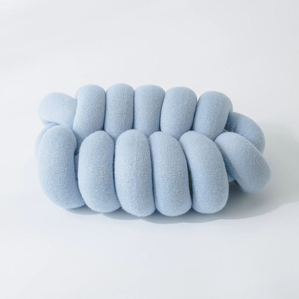 Knotted Plush Cushion in Soft Acrylic Fabric