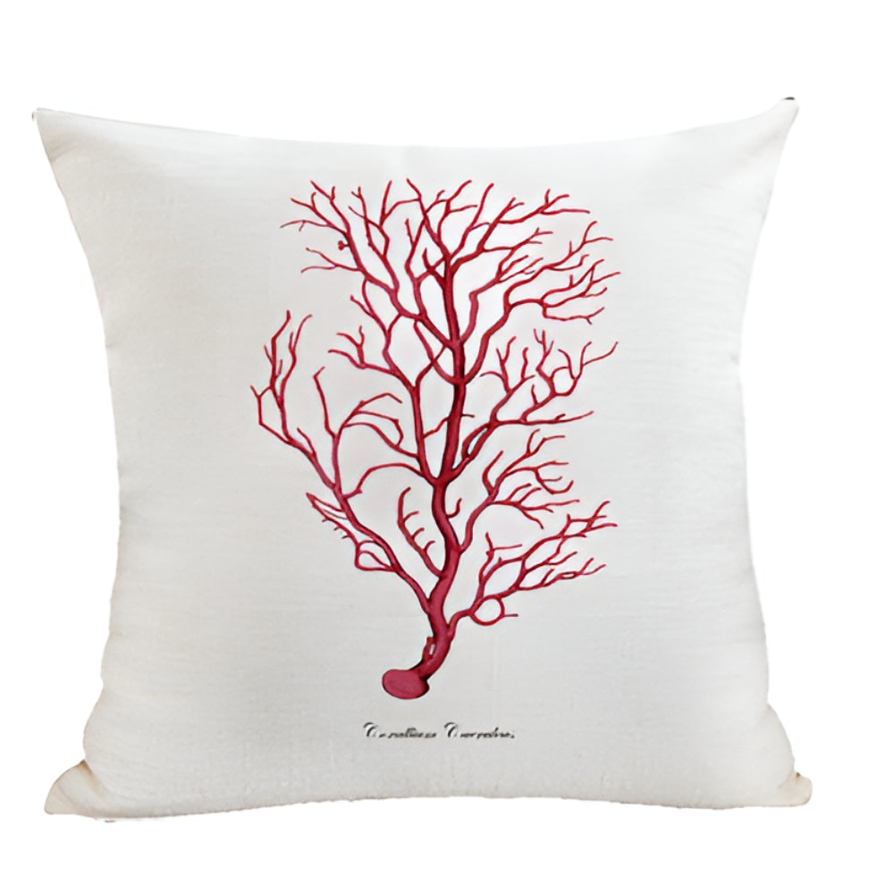 Ocean Treasures Embroidered Coastal Cushion Cover