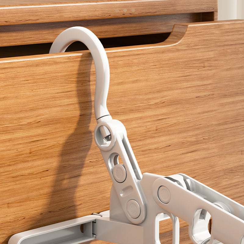Portable Folding Clothes Hanger with Adjustable Hooks