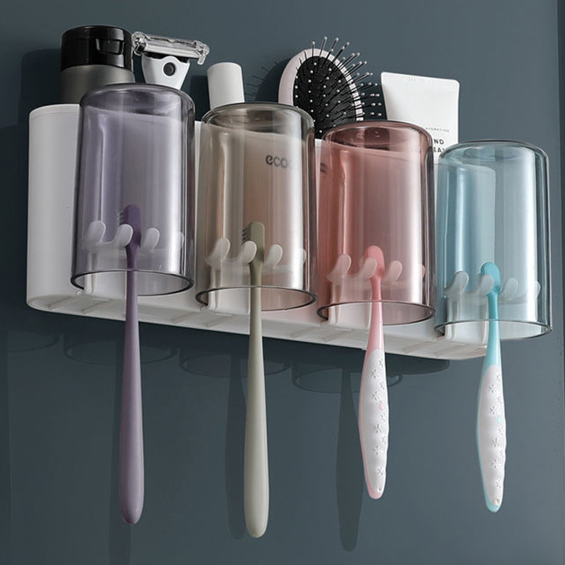 Drill-Free Suction Cup Toothbrush Holder