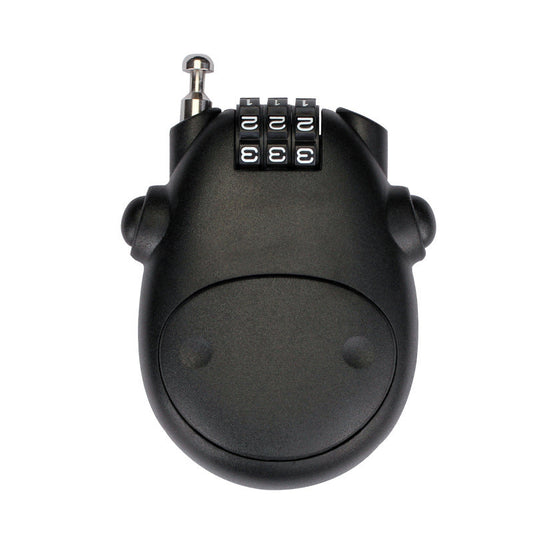 Retractable 3-Digit Combination Bike Lock