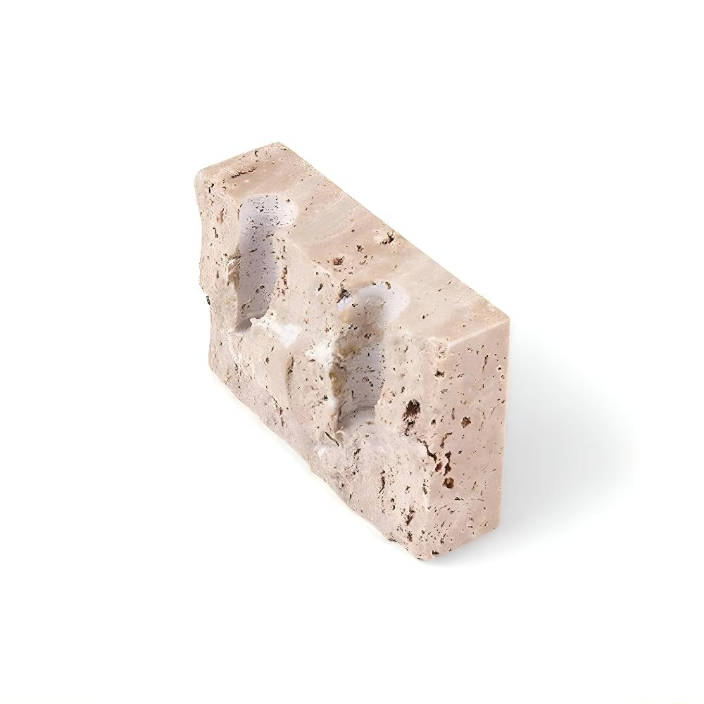 Travertine Stone Candle Holder for Taper Candles