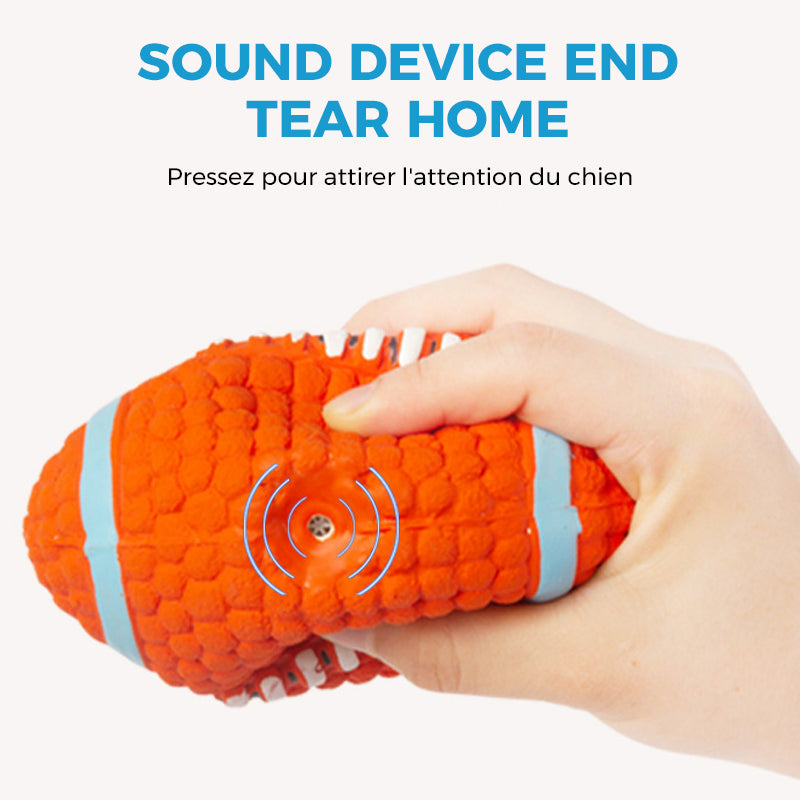 Indestructible Chew Toy for Aggressive Dogs - Durable Latex Soccer Ball