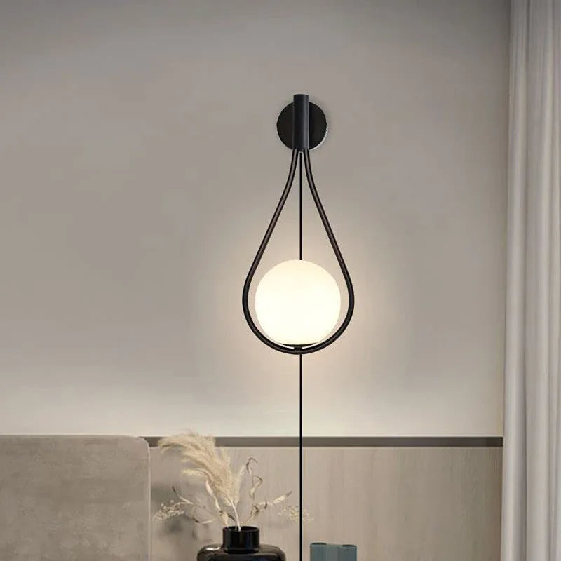 Mid-Century Modern Sphere Wall Lamp