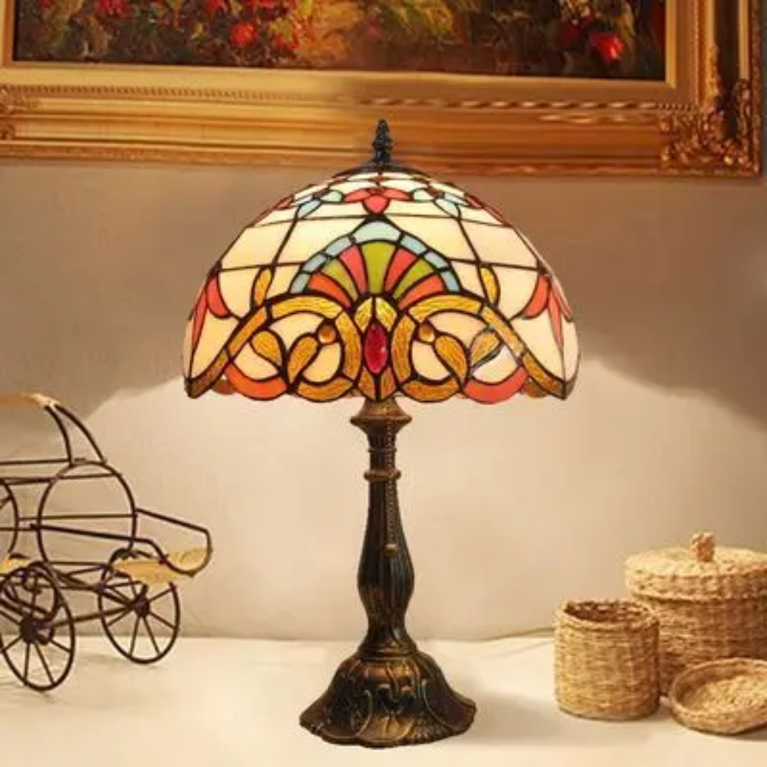 Rechargeable Glass Table Lamp with Adjustable Color