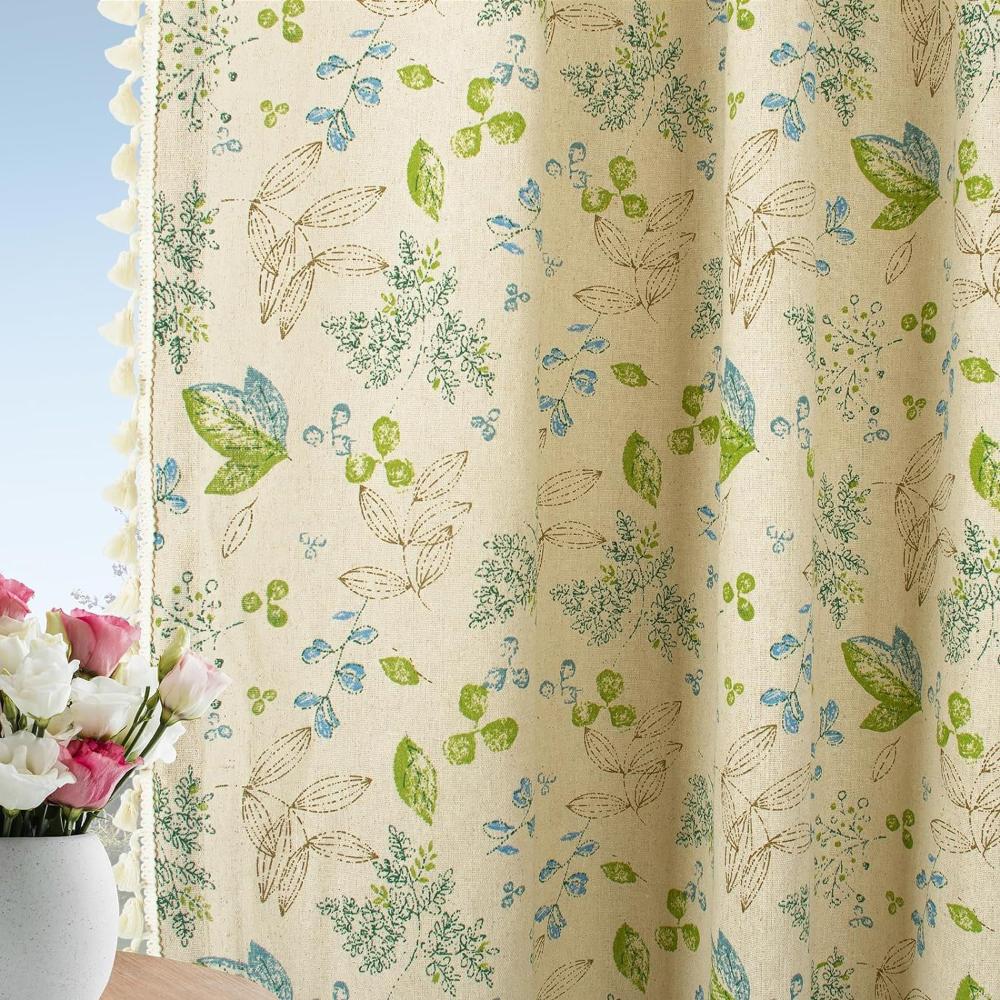 Bohemian Wildflower Veil Curtains - Light-Blocking, Noise-Reducing Fabric