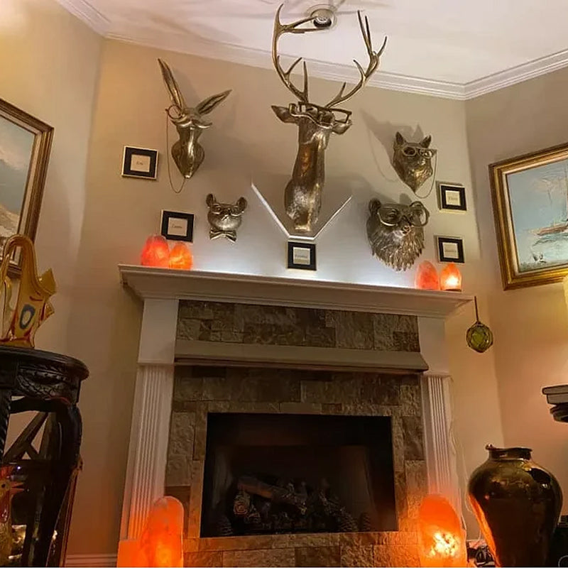 Bronze Resin Deer Head Wall Sculpture