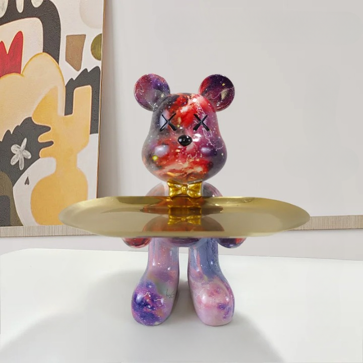 Bear-Shaped Figurine with Hidden Drawer – Charming Storage for Keys and Small Items