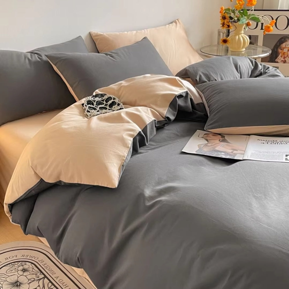 Lustova 400 Thread Count Cotton Duvet Cover Set