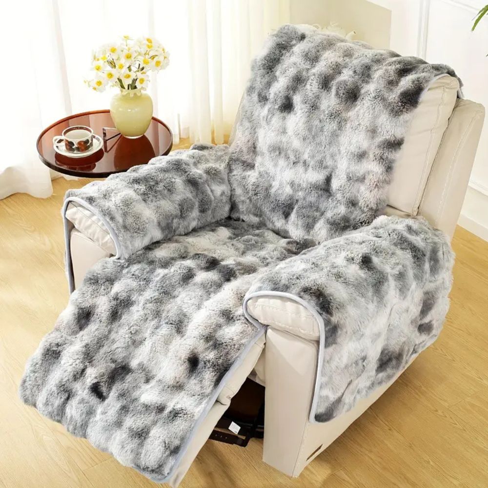 Velvet Plush Non-Slip Recliner Sofa Cover
