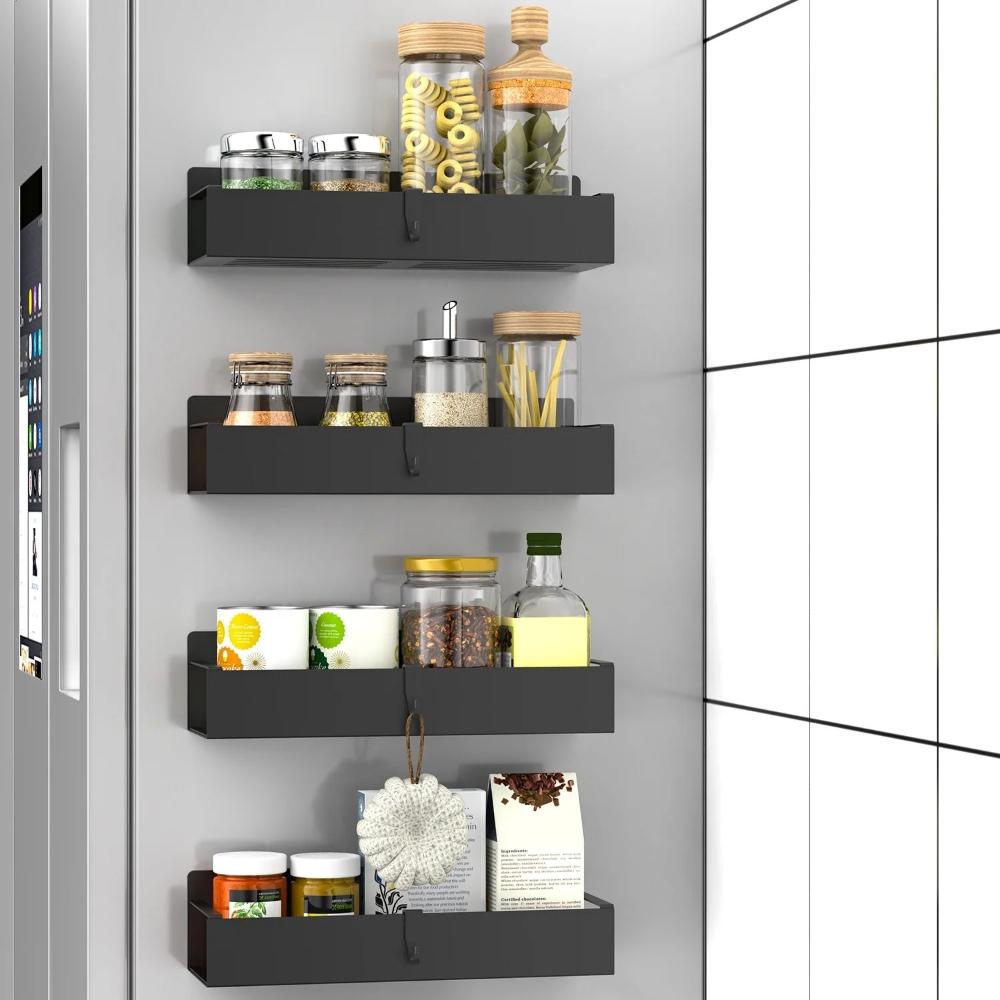 Magnetic Spice Rack Organizer with Strong Shelves