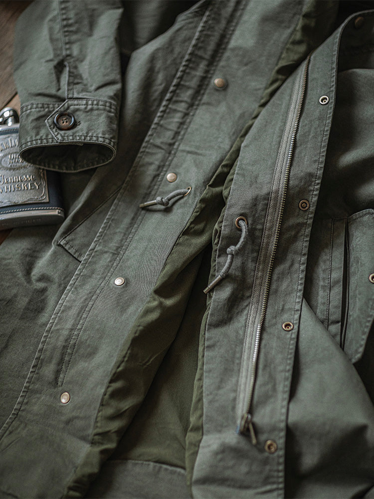 Hooded M51 Parka Shell with Adjustable Cuffs