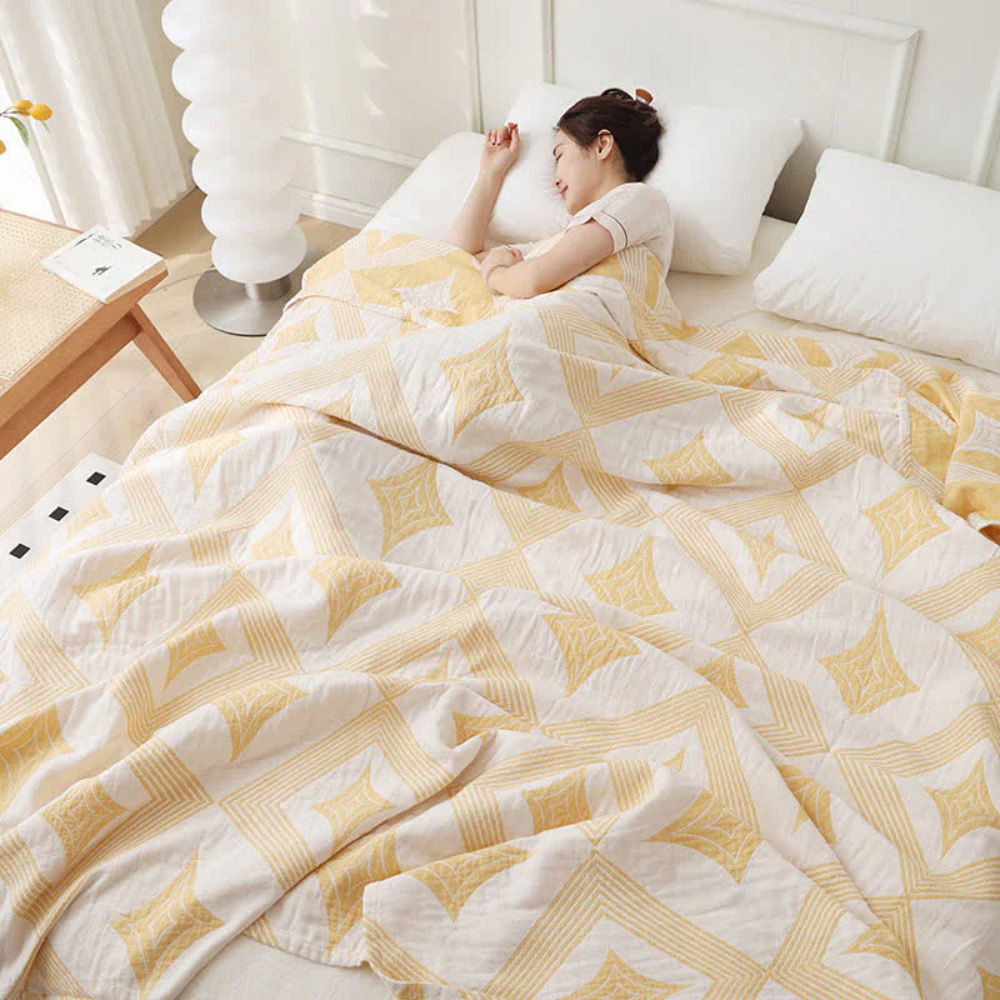 Scandinavian Diamond Geometric Throw Blanket