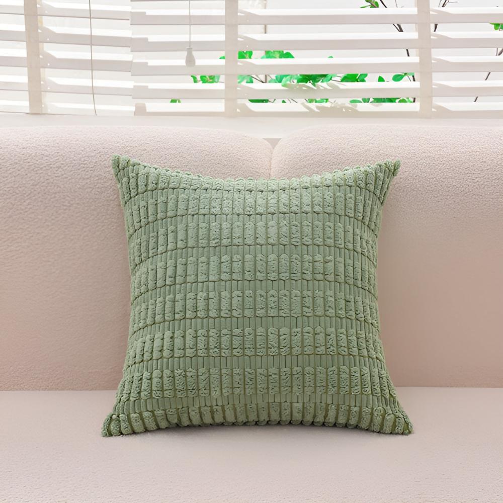 Plush Ridged Polyester Cushion Covers