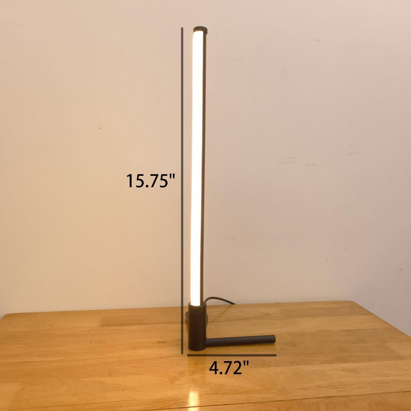 Minimalist LED Table Lamp with Adjustable Light Settings