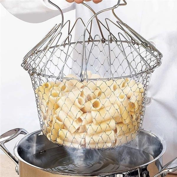 12-in-1 Stainless Steel Kitchen Basket and Strainer