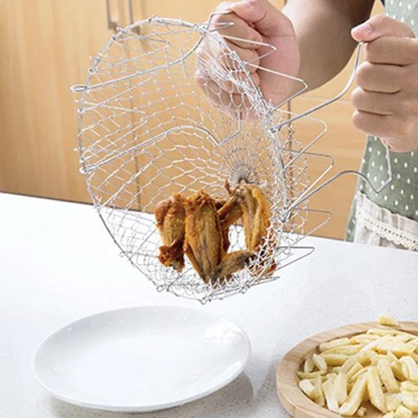 12-in-1 Stainless Steel Kitchen Basket and Strainer