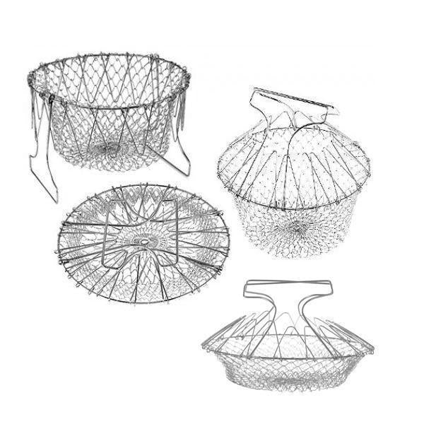 12-in-1 Stainless Steel Kitchen Basket and Strainer