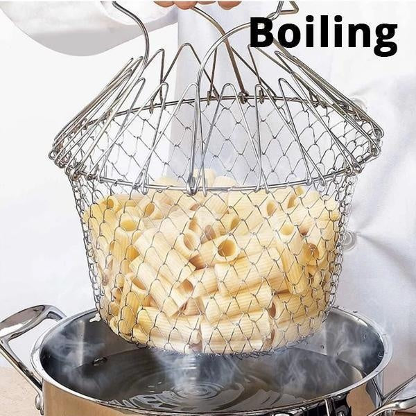 12-in-1 Stainless Steel Kitchen Basket and Strainer