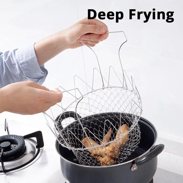 12-in-1 Stainless Steel Kitchen Basket and Strainer