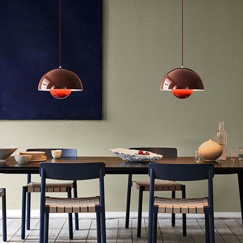 Modern Geometric Wrought Iron Pendant Lamp