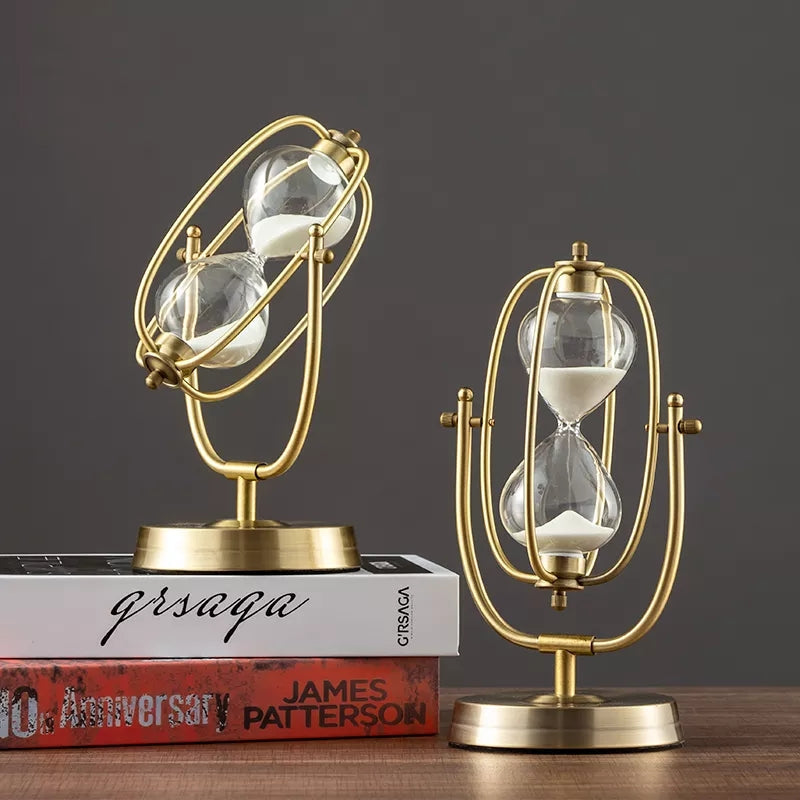 Antique European Hourglass Sand Timer Decor