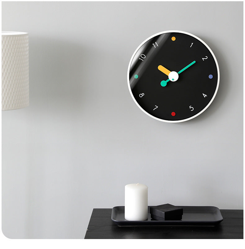 Minimalist Silent Wall Clock with Walnut Hands and Eco-Friendly Design