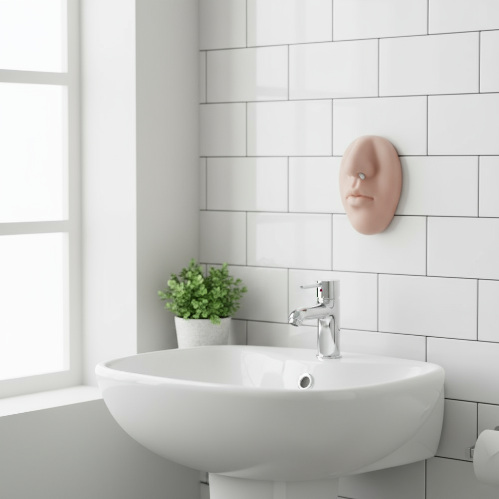 Realistic Nose Wall-Mount Soap Dispenser Silicone Prank Gadget
