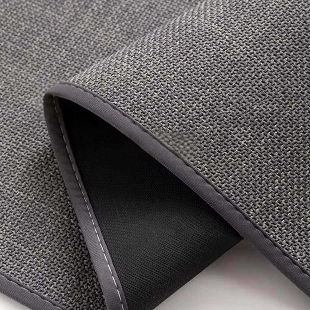 Non-Slip Braided Bath Mat with Soft Plush Feel