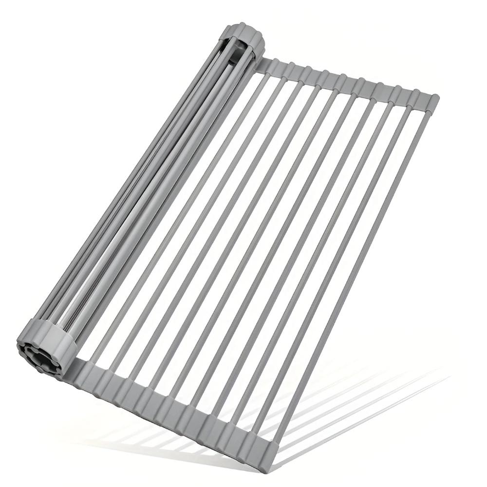 Stainless Steel Roll-Up Dish Drying Rack