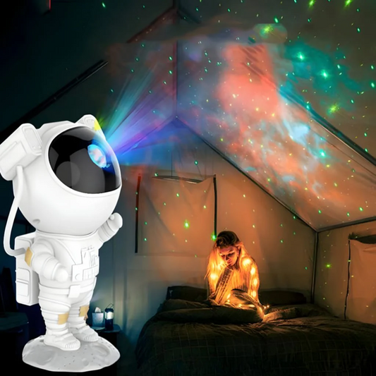 Astronaut Space Night Light with 8 Color Options and Adjustable Brightness