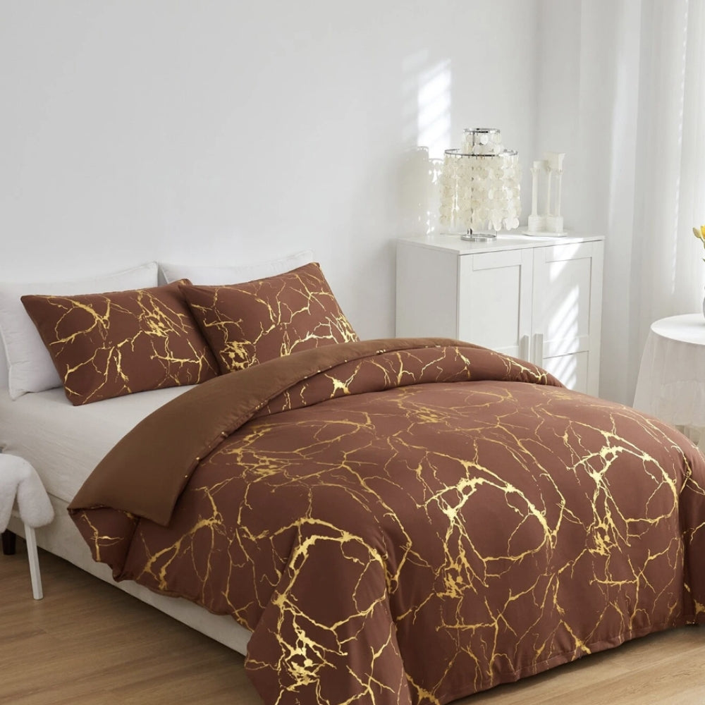 Lux Marble Duvet Cover Set with Pillowcases