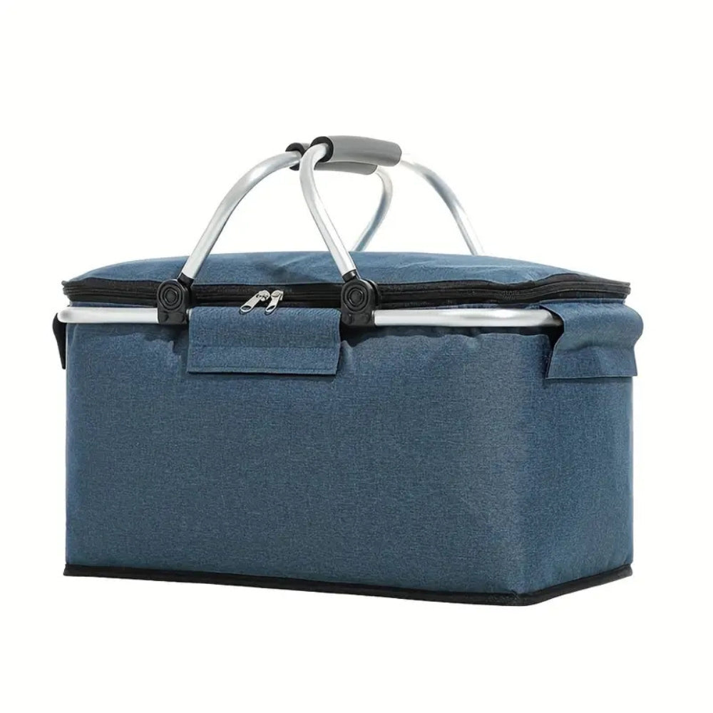 Collapsible Waterproof Picnic Basket with Leakproof Lining