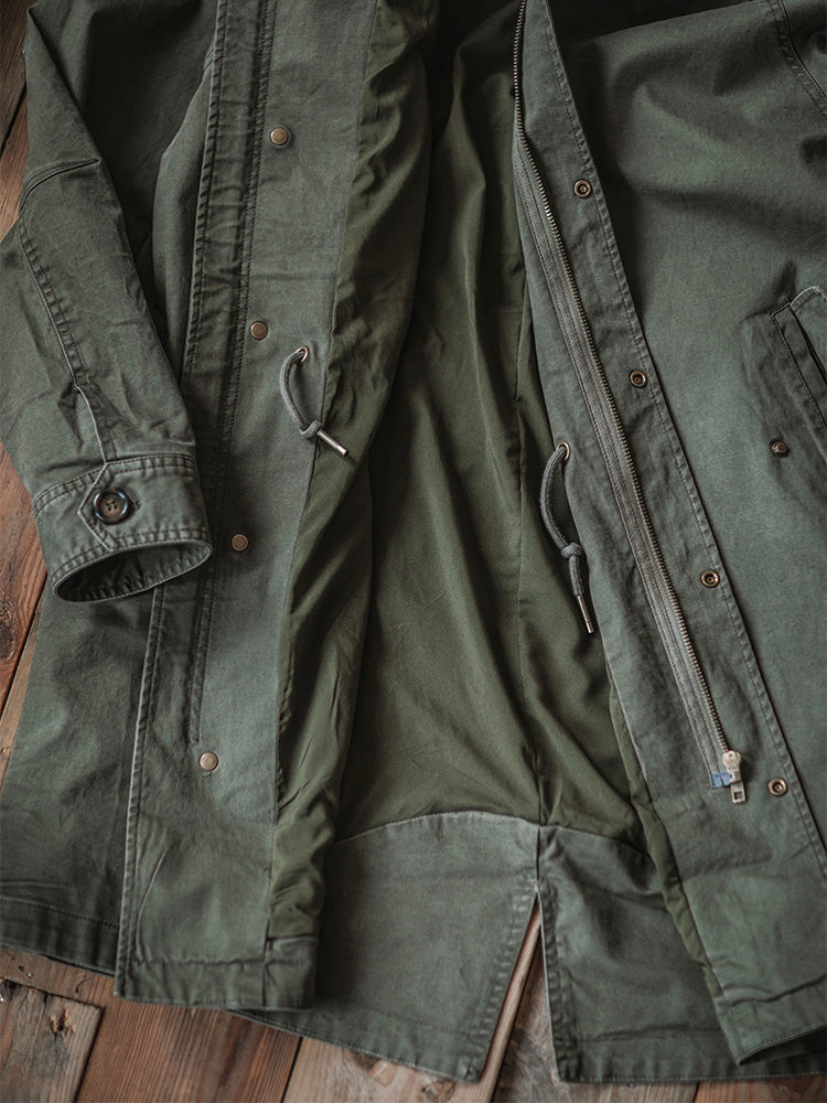 Hooded M51 Parka Shell with Adjustable Cuffs