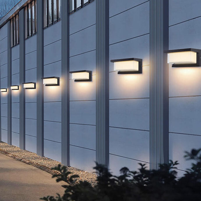 Modern Minimalist Solar LED Outdoor Wall Light