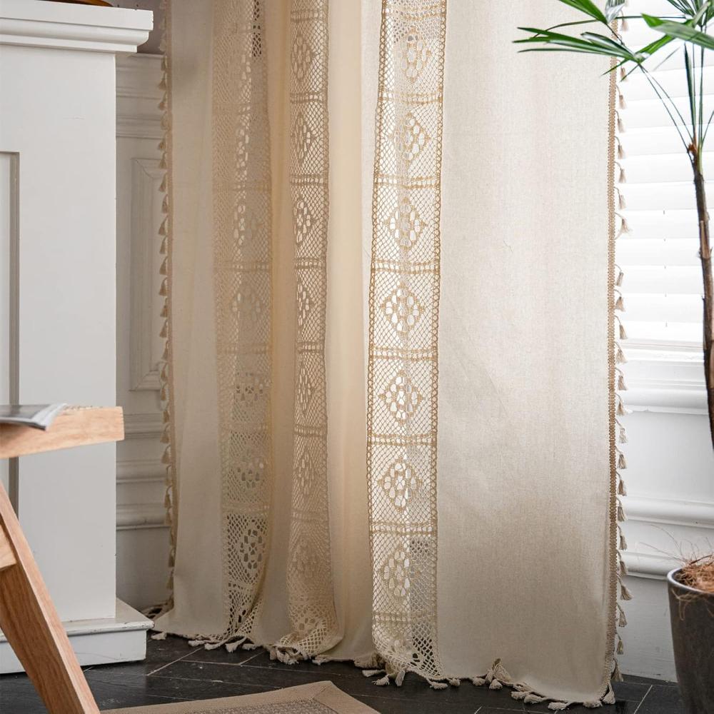 Bohemian Semi-Blackout Linen Blend Curtain