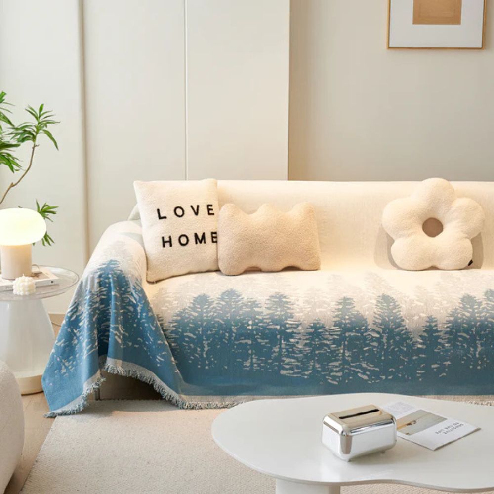 Chenille Forest Glitz Sofa Cover