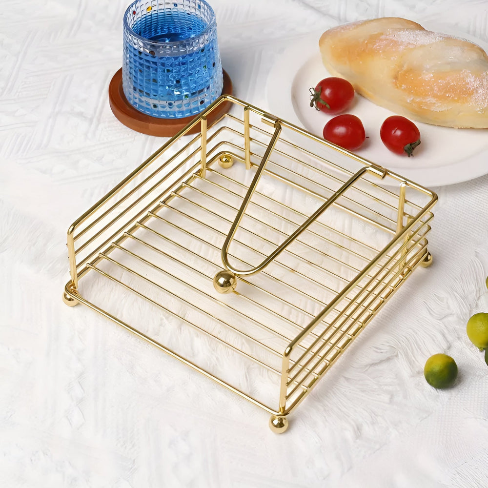 Modern Iron Napkin Holder for Stylish Tabletop Organization