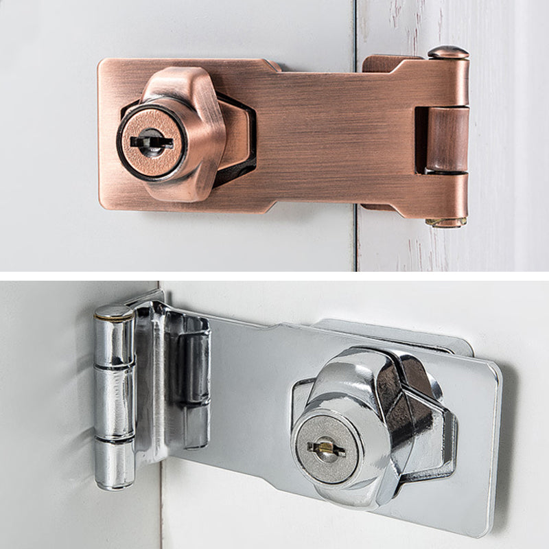 Zinc Alloy Drawer Lock with Key Storage - No Drill Installation