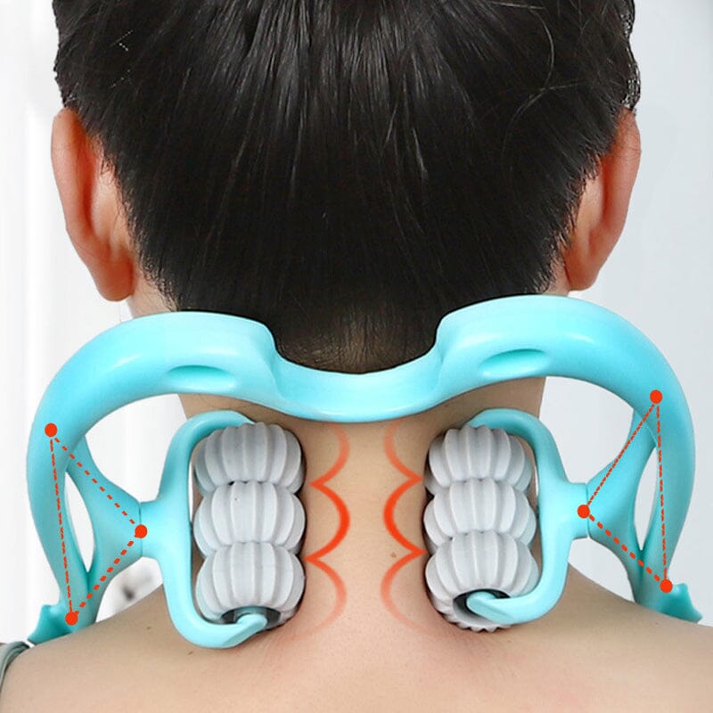 Adjustable Cervical Massager with Ergonomic Handle