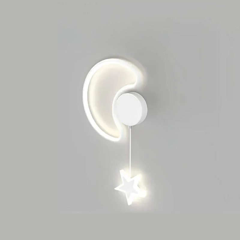 Magical Cloud and Star Wall Lamp with Moon Lighting