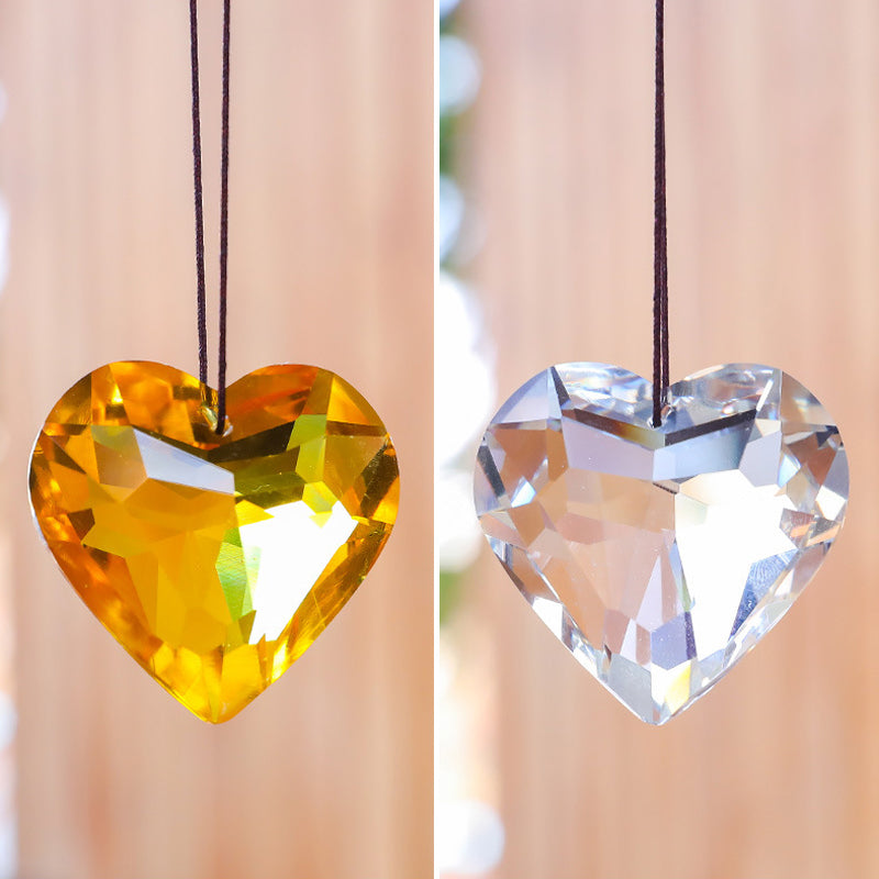 Heart-Shaped K9 Crystal Sun Catcher Prism