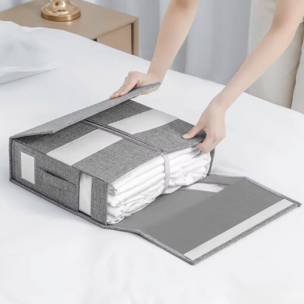 Foldable Bedding Organizer for Sheets and Duvet Covers